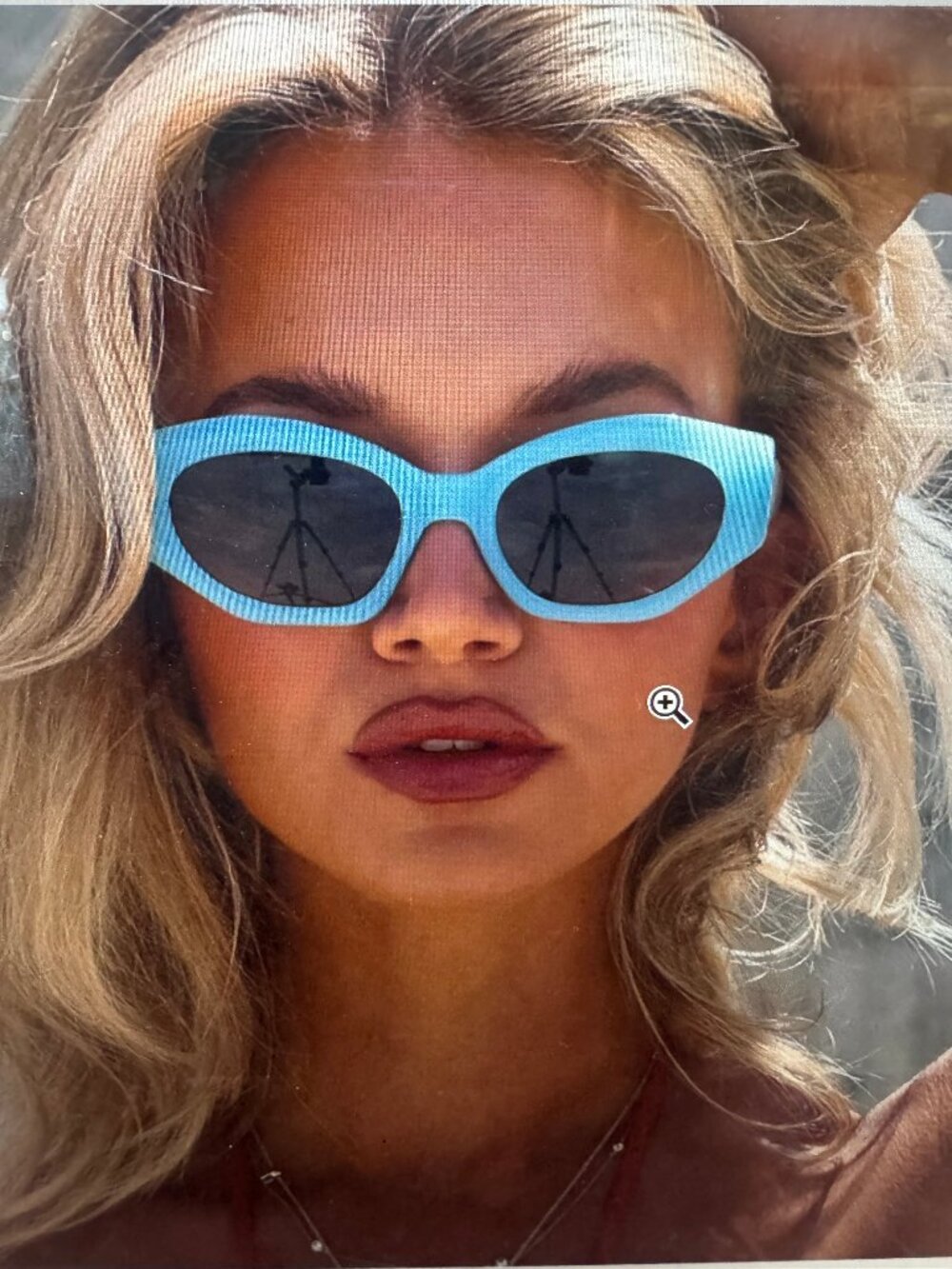 Diff Margot Paradiso Blue Polarized Sunglasses
